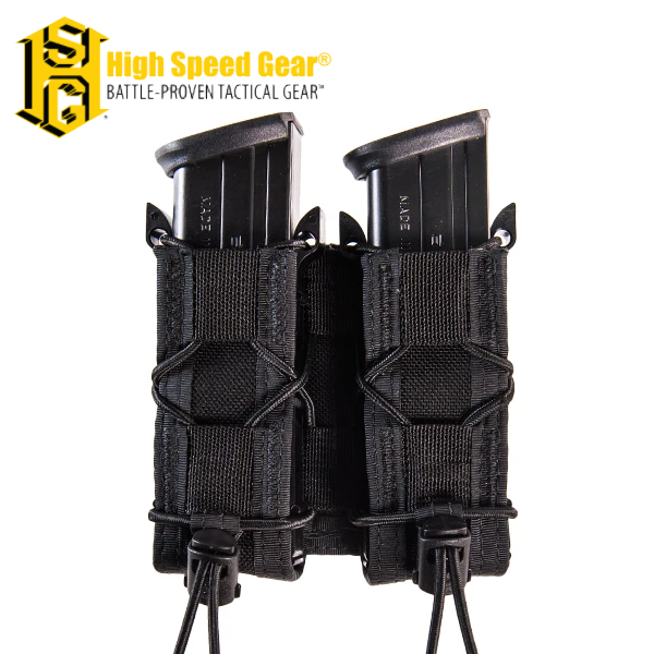 HSG Molle Mounted TACO- Double Pistol Mag Pouch-High Speed Gear